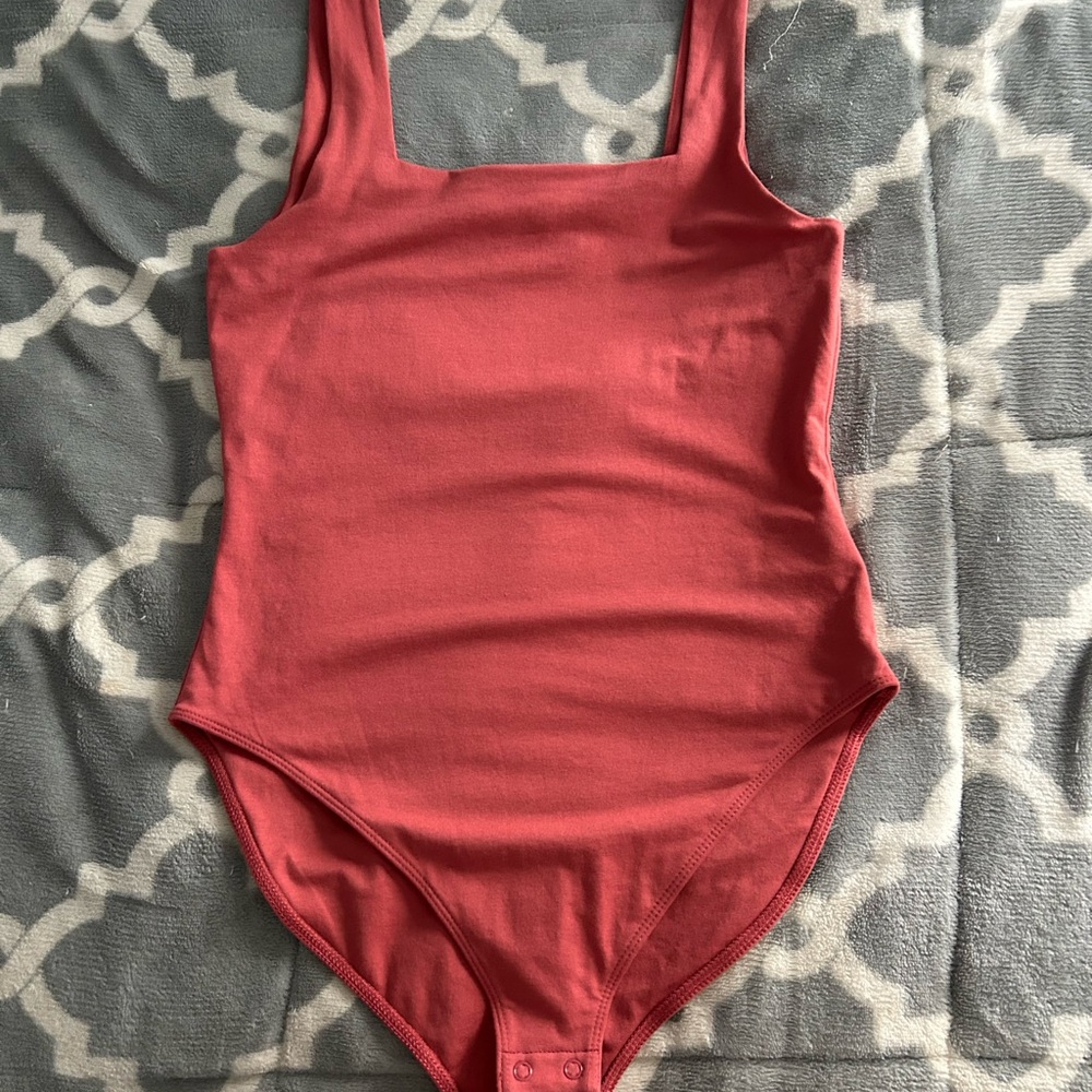 Red Tank Top Bodysuit
